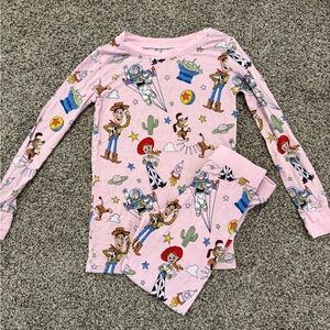 Little Sleepies Pink Toy Story Pajama Set